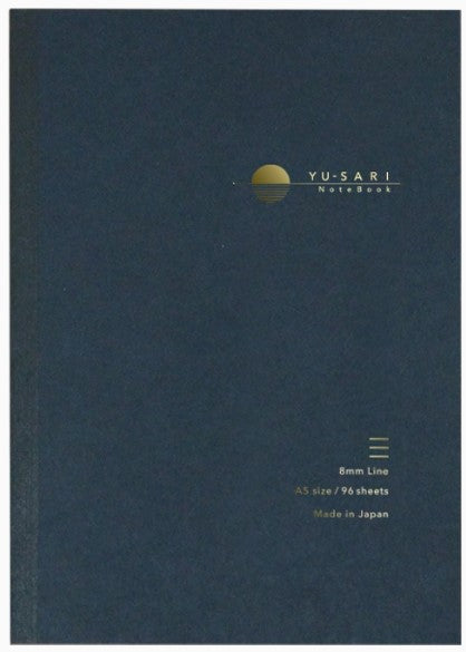 NAKABAYASHI Yu-Sari Fountain Pen Notebook A5 Lined – Black - Blesket Canada