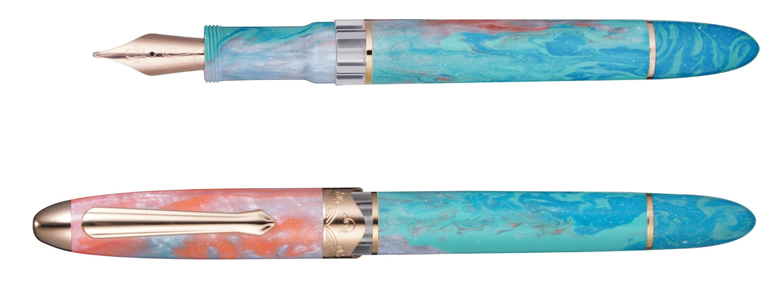 Nahvalur (Narwhal) Horizon Dawn Fountain Pen - Blesket Canada