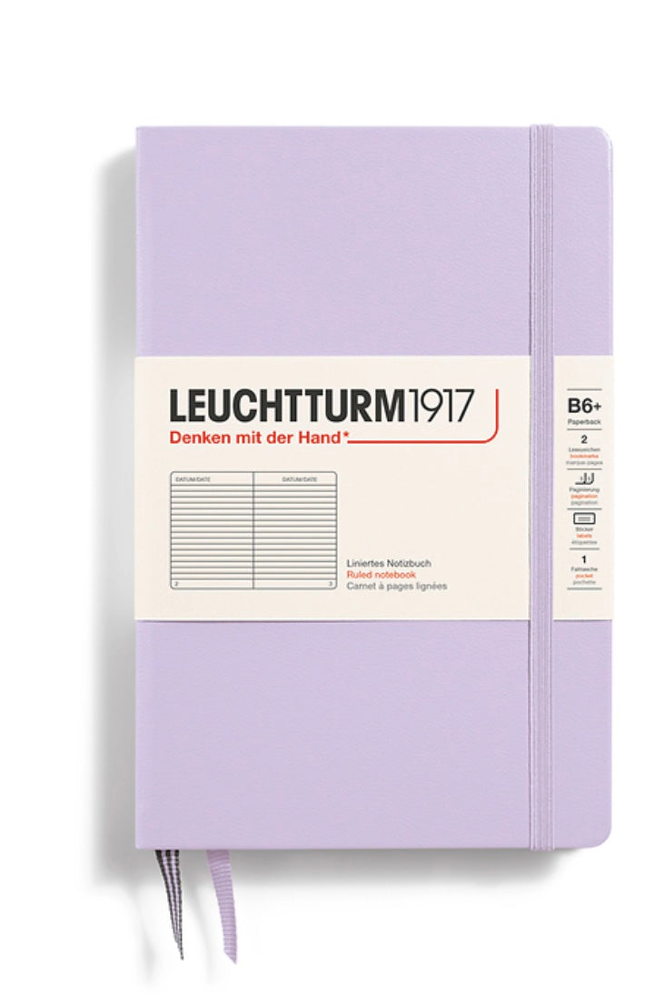 LEUCHTTURM1917 Hardcover Ruled Notebook 219 Pages Paperback B6+ Lilac - Blesket Canada