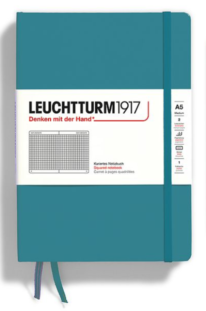 LEUCHTTURM1917 Notebook Medium (A5), Hardcover squared -  Ocean