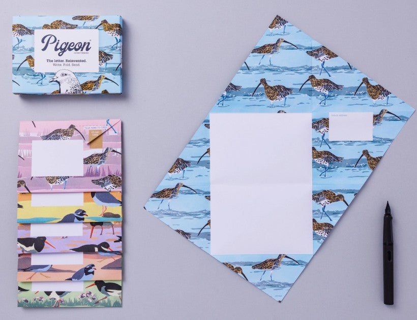 Hebridean Pigeon – Folding Seaside Letter Set, Pack of 6 - Blesket Canada