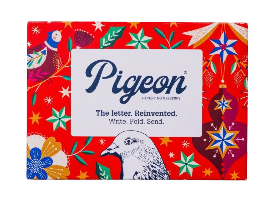 Festive Pigeon – Holiday Stationery Letter Set, Pack of 6 - Blesket Canada