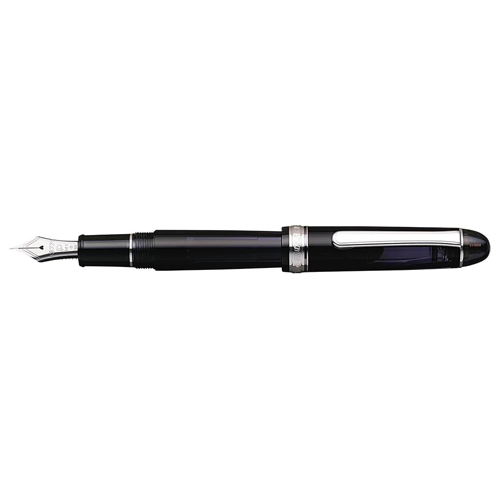 Platinum #3776 Century Fountain Pen - Black Diamond/Silver Trim - Blesket Canada