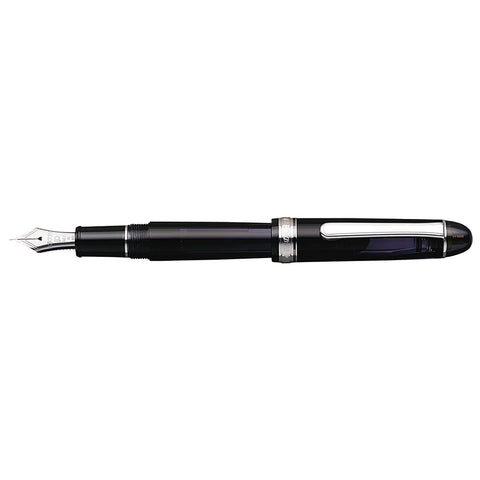 Platinum #3776 Century Fountain Pen - Black Diamond/Silver Trim