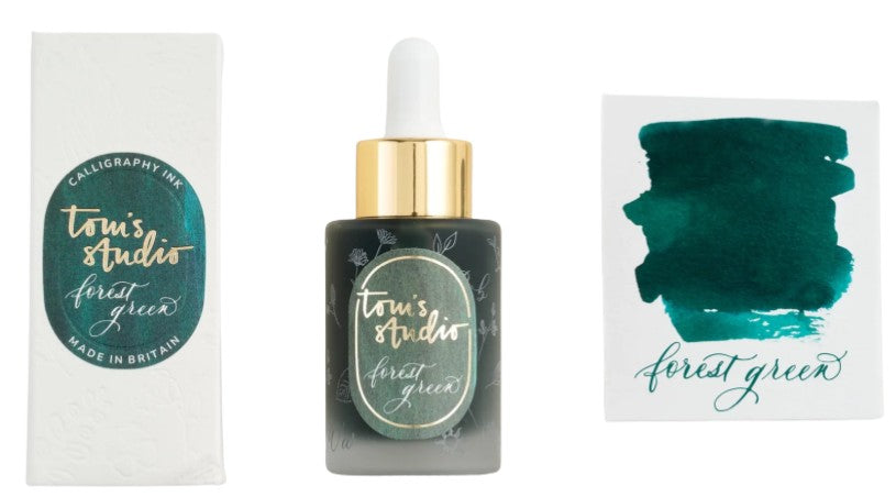 Tom's Studio Calligraphy Ink 30ml – Forest Green - Blesket Canada