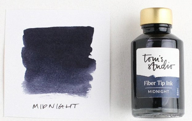 Tom’s Studio Fibre Tip Ink 50ml – Midnight - Blesket Canada