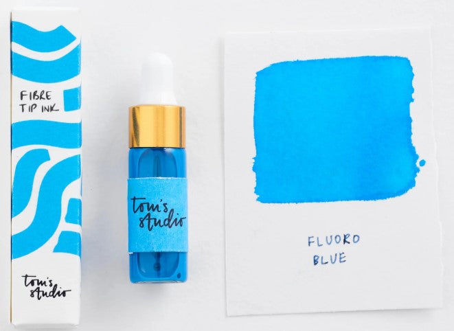 Tom's Studio Mini Highlighter Ink - Fluoro Blue - Blesket Canada