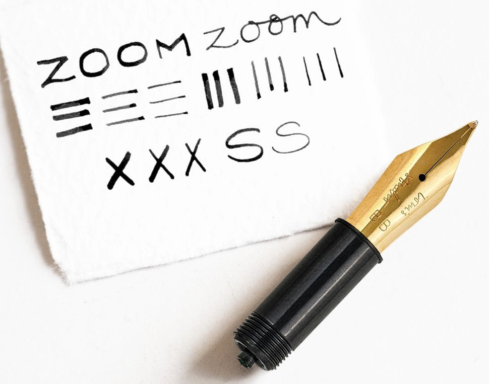 Tom's Studio Fountain Pen Nib - Zoom - 14K Gold Plated - Blesket Canada