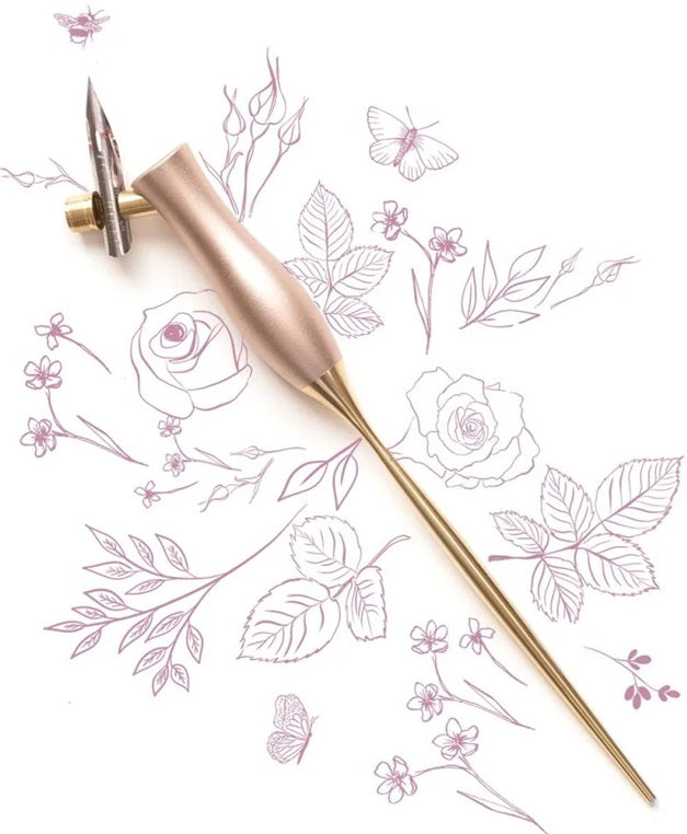 Tom's Studio Bloom Calligraphy Pen – Peony (Oblique) - Blesket Canada