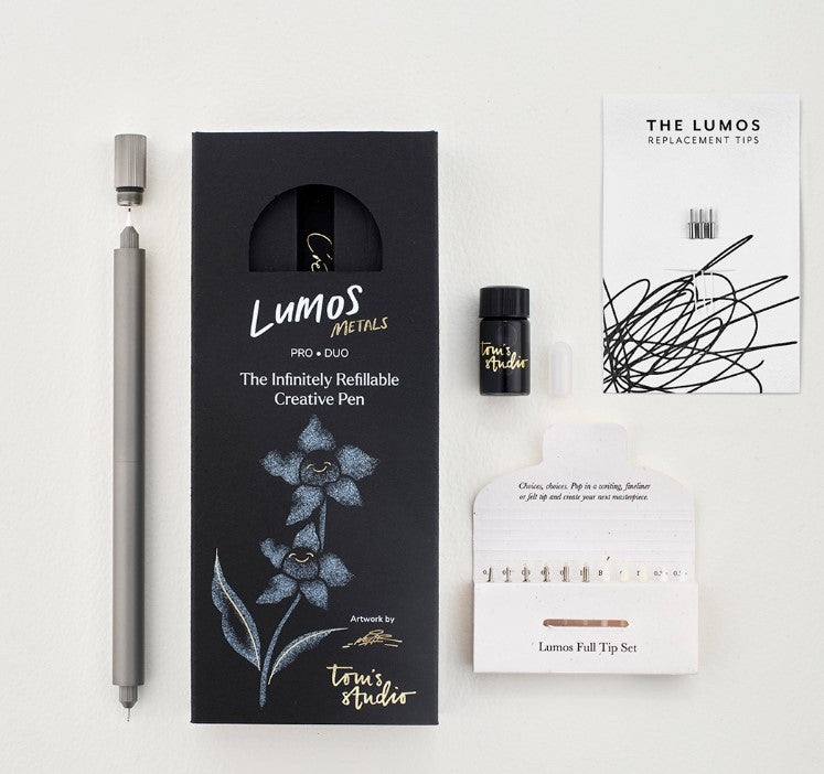 Tom's Studio Lumos Pro Titanium Pen - Duo Tip - Blesket Canada
