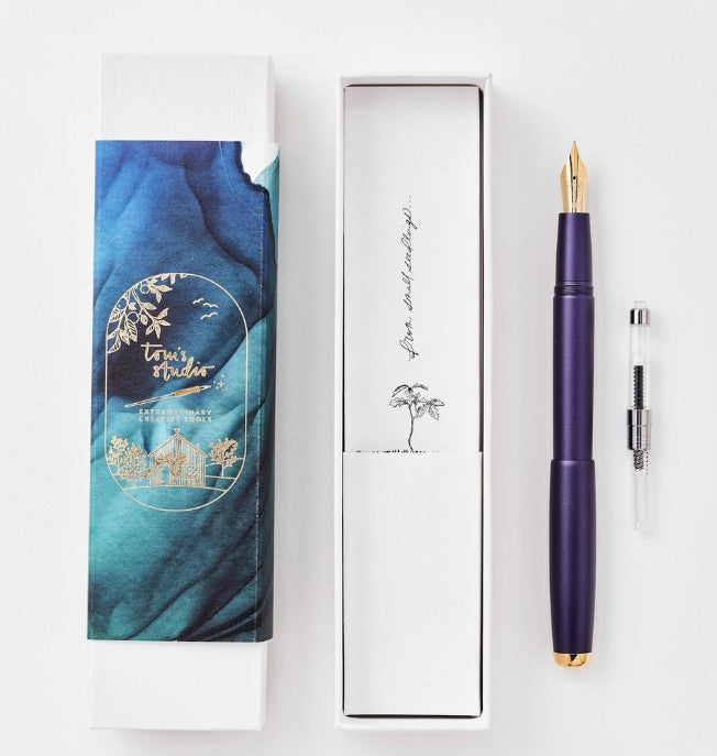 Tom's Studio – The Studio Fountain Pen - Iris - Blesket Canada