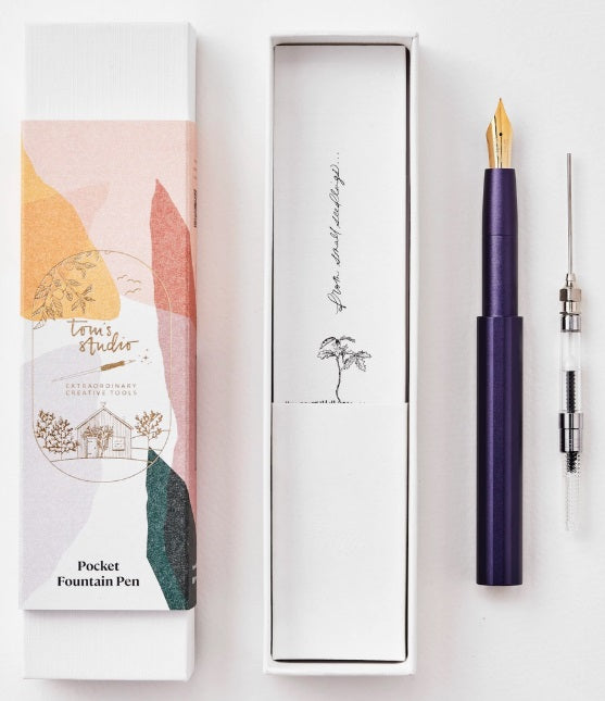Tom's Studio The Studio Pocket Fountain Pen 2.0 – Iris - Blesket Canada