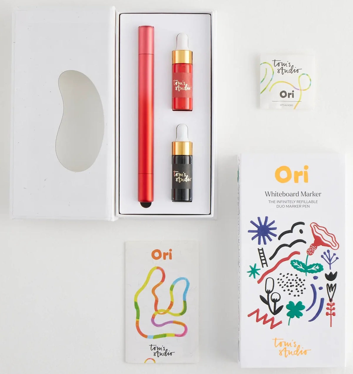 Tom's Studio Ori Whiteboard - Red Gradient - Blesket Canada