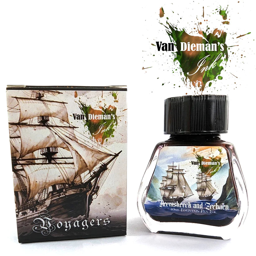 Van Dieman's Voyagers Fountain Pen Ink (30ml) - Heemskerck and Zeehaen - Blesket Canada