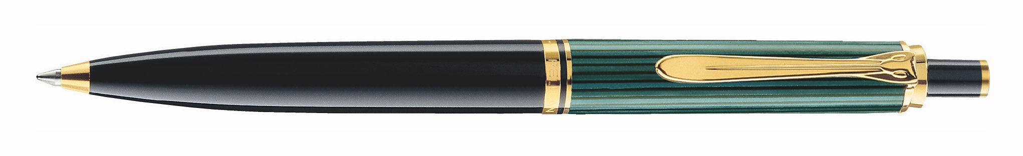 Pelikan Souveran K400 Ballpoint Pen - Black/Green - Blesket Canada