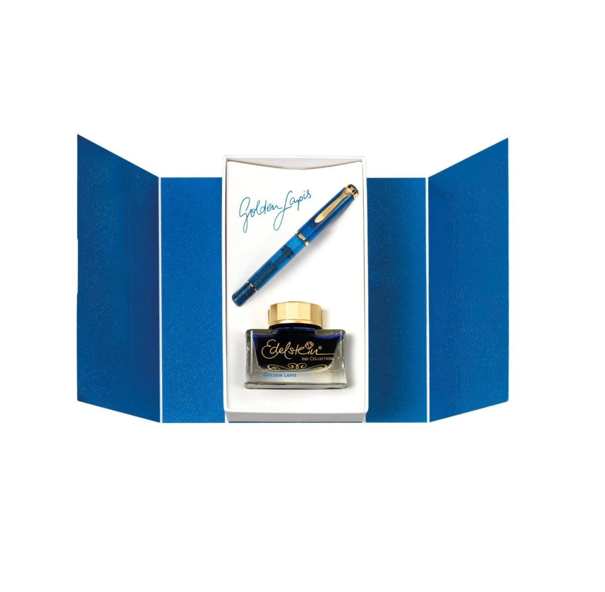 Pelikan Classic M200 Special Edition Fountain Pen Set - Golden Lapis - Blesket Canada