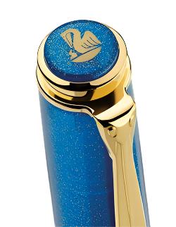 Pelikan Classic M200 Special Edition Fountain Pen - Golden Lapis - Blesket Canada