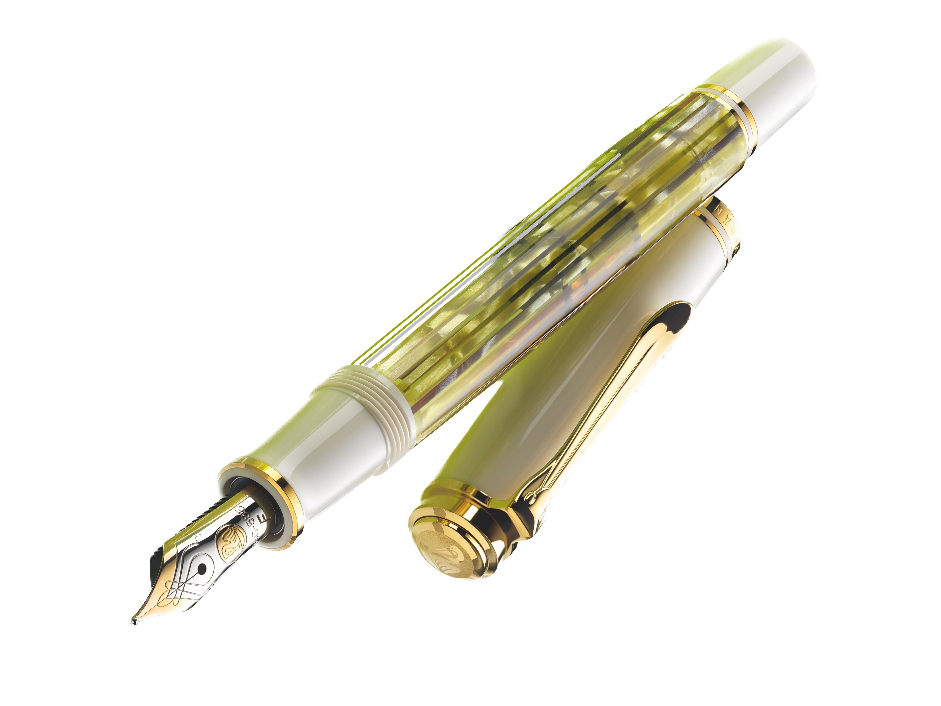 Pelikan Souverän M400 Tortoiseshell-White 14kt Fountain Pen - Blesket Canada