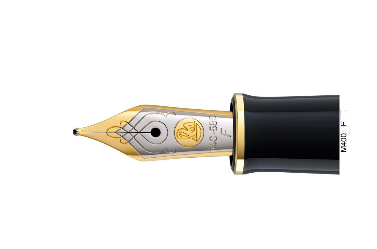 Pelikan Souverän M400 Black/Red 14kt - Blesket Canada