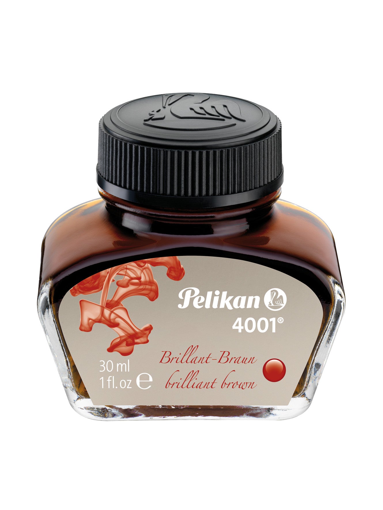 Pelikan ink glass 4001 78 30mL Brilliant Brown - Blesket Canada