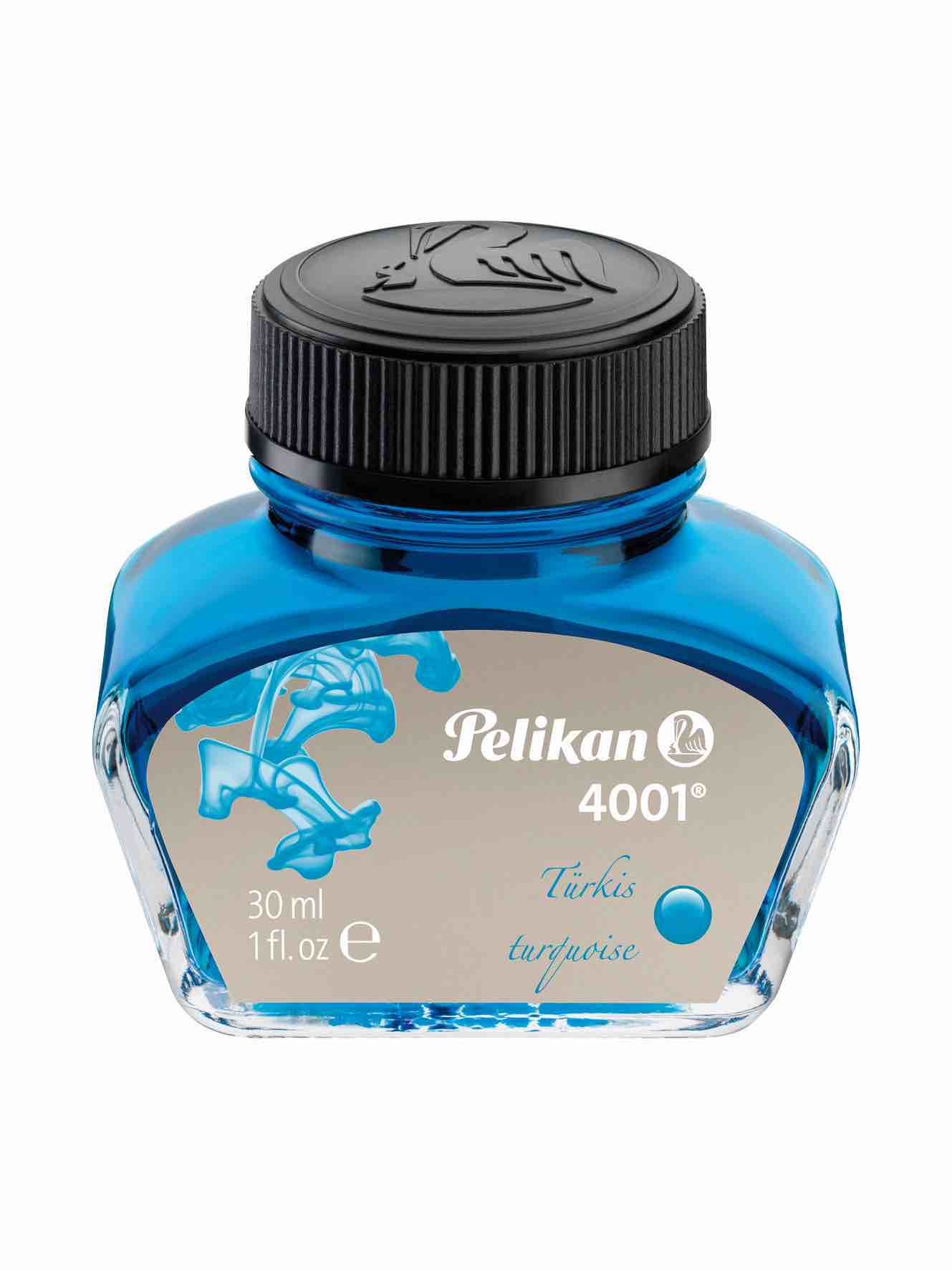 Pelikan ink glass 4001 78 30mL Turquoise - Blesket Canada