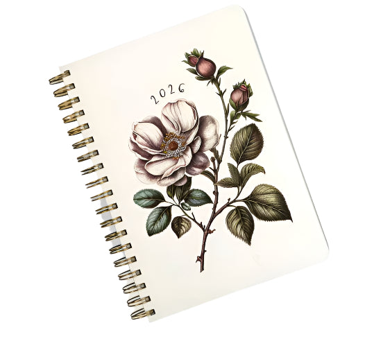 Pierre Belvedere Annual Agenda 2026 - Classic Flowers - Blesket Canada