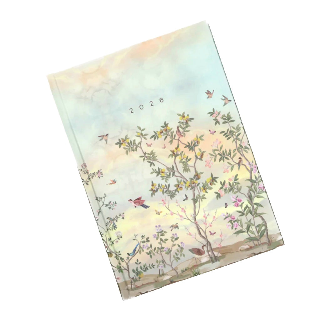 Pierre Belvedere Annual Agenda 2026 - Birds and Flowers - Blesket Canada