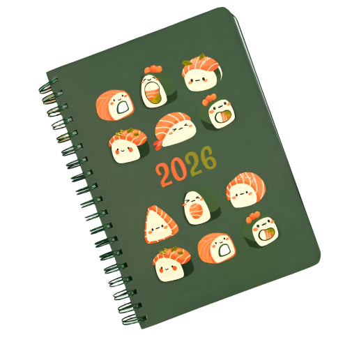 Pierre Belvedere Annual Agenda 2026 - Sushi - Blesket Canada