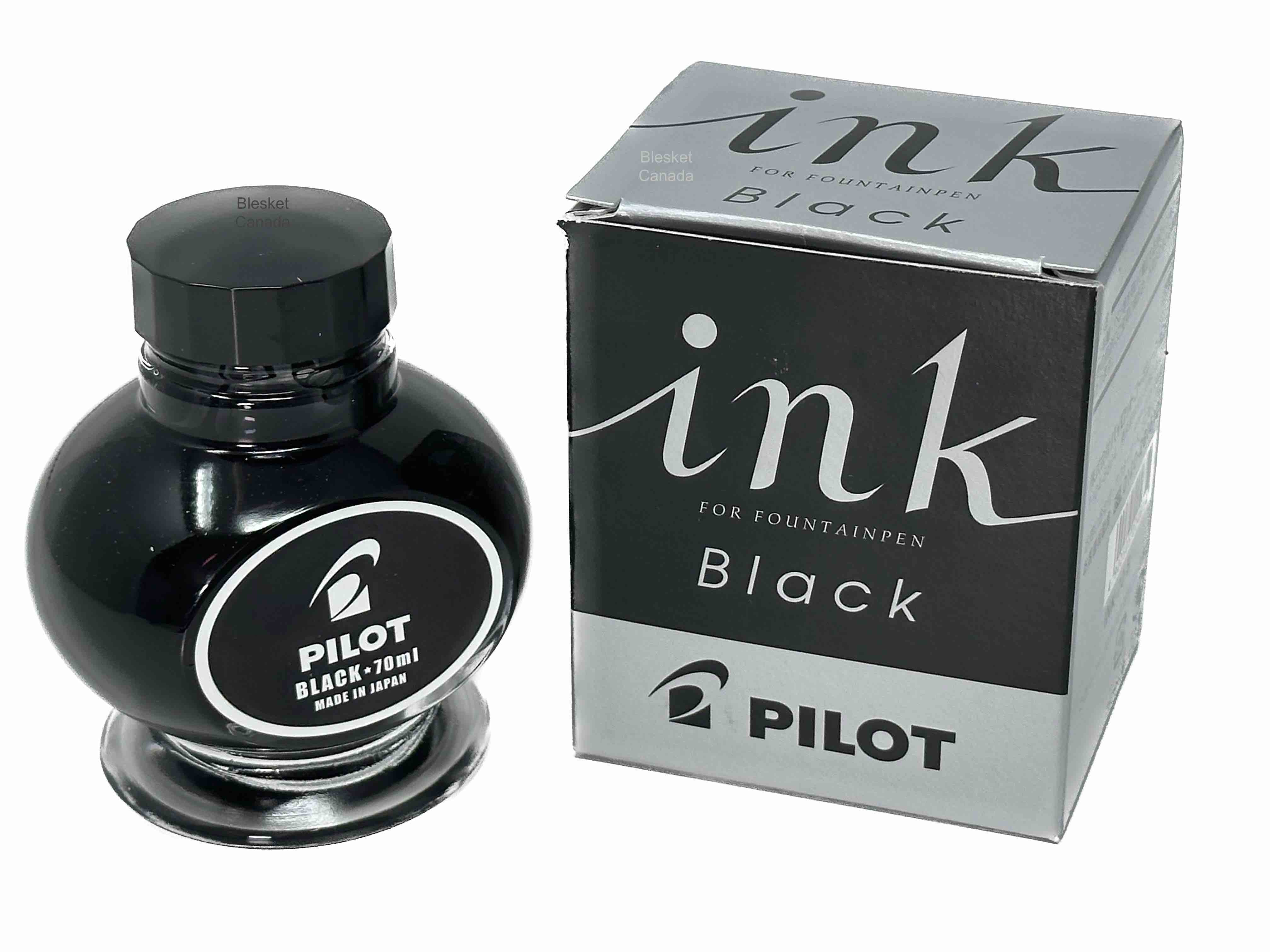 Pilot Namiki Fountain Pen Ink Bottle Black 70ml Blesket Canada