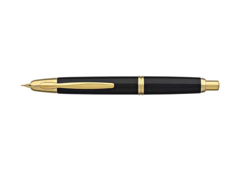 Pilot Vanishing Point Capless Fountain pen 18kt Black with Gold Trims - Blesket Canada