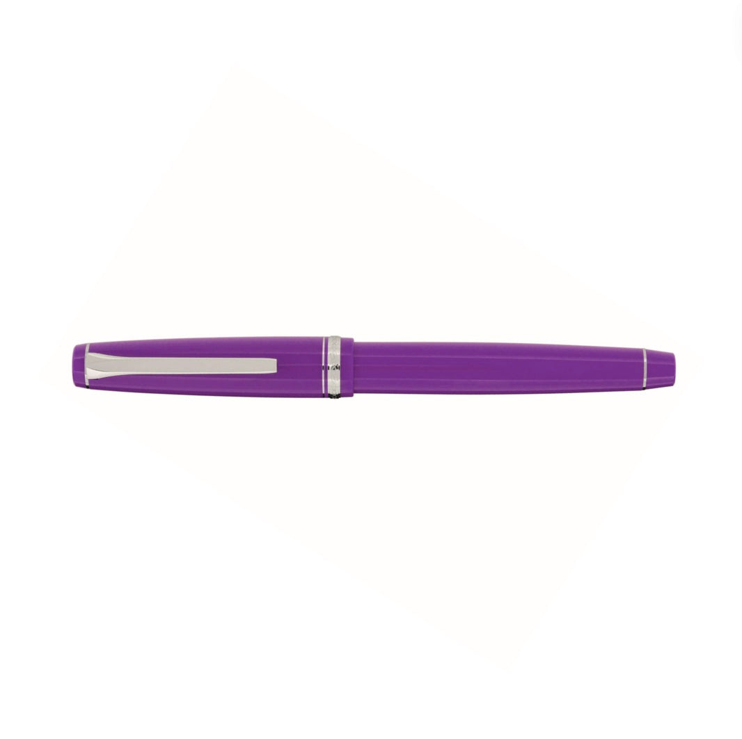 Pilot Falcon Fountain Pen - Purple with Silver Trim - Blesket Canada