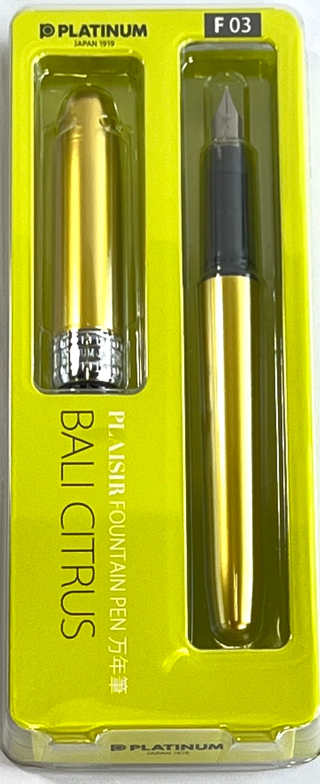 Platinum Plaisir Fountain Pen Packaged - Blesket Canada