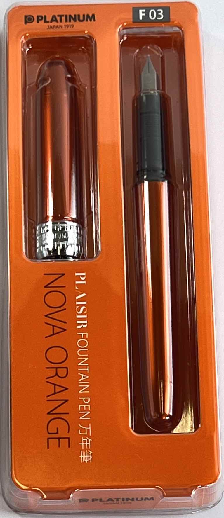 Platinum Plaisir Fountain Pen Packaged - Blesket Canada