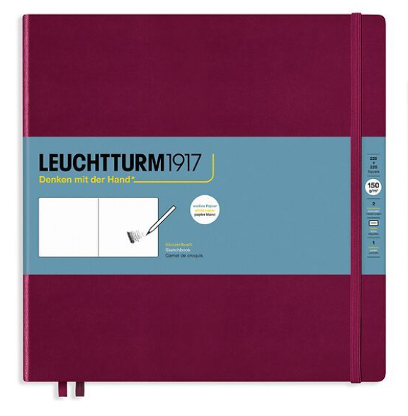 LEUCHTTURM1917 Hardcover Sketchbook Square (225 x 225 mm)  -  Blesket Canada