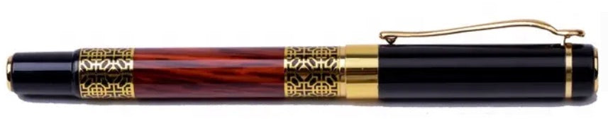 Classic Style Metal Burgundy Fountain Pen - Blesket Canada