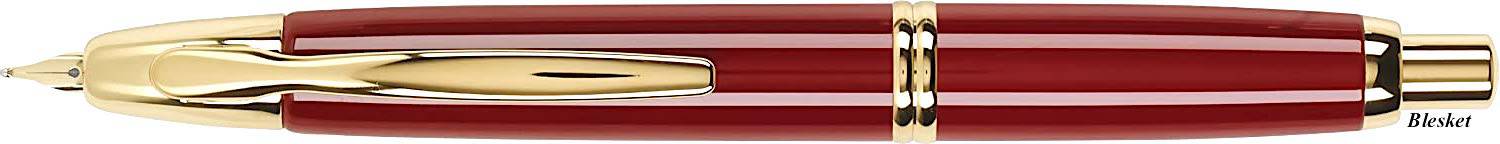 Pilot Vanishing Point Capless Fountain pen Red with Gold Trims - Blesket Canada