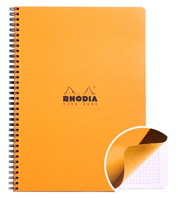 Rhodia Spiralbound Notepad Grid A4+ - Blesket Canada