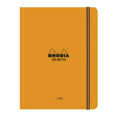 Rhodia Unlimited Notebook  Orange  A5+ Lined - Blesket Canada
