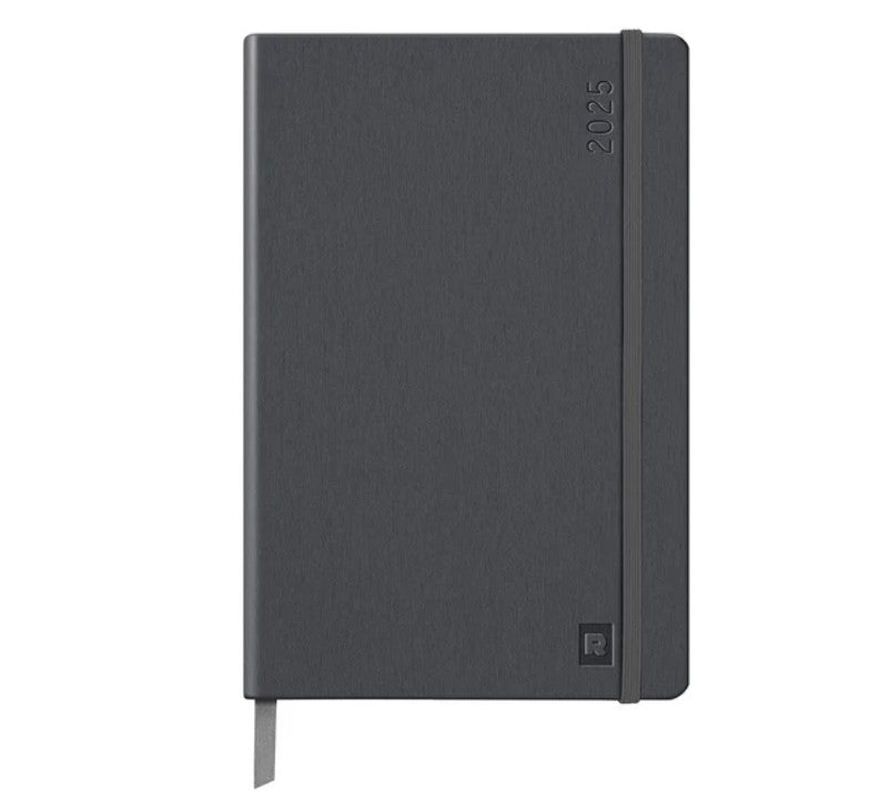 Rhodia Webplanner 2025 A5 Hard Cover Planner Weekly Horizontal - Titanium