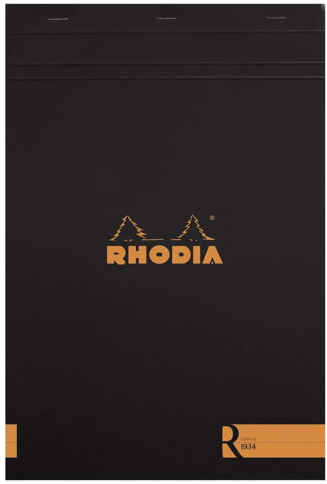 Rhodia "R"" Premium A4 Stapled Notepad Blank #18 - Blesket Canada