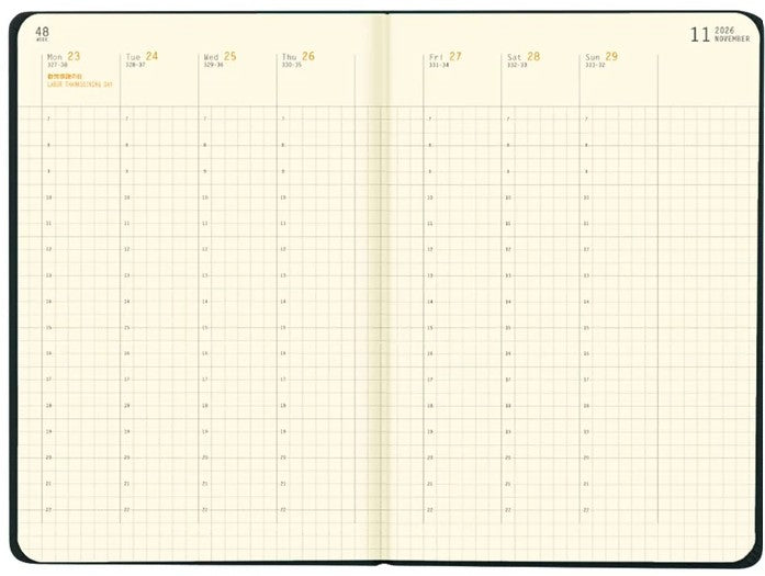 Rhodia 2027 14-Month Weekly Planner Vertical Grid A6 – Sage - Blesket Canada