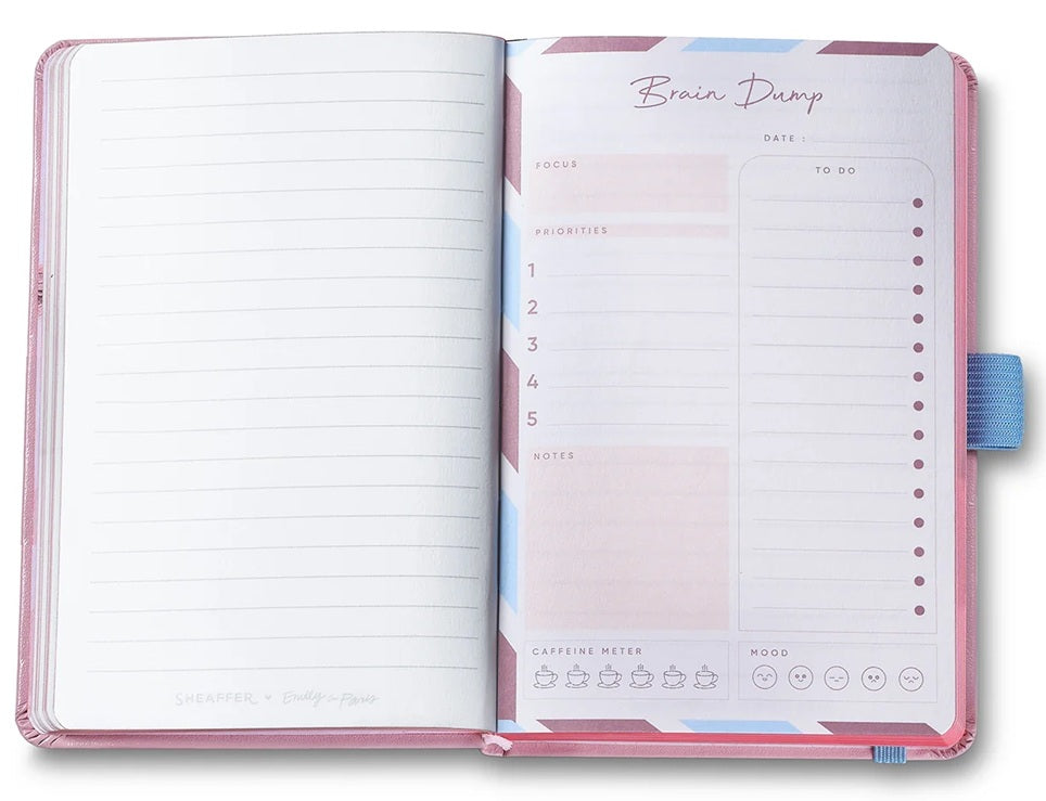 Sheaffer x Emily in Paris Prelude Mini Pastel Pink Ballpoint Pen and Small Notebook Gift Set - Blesket Canada