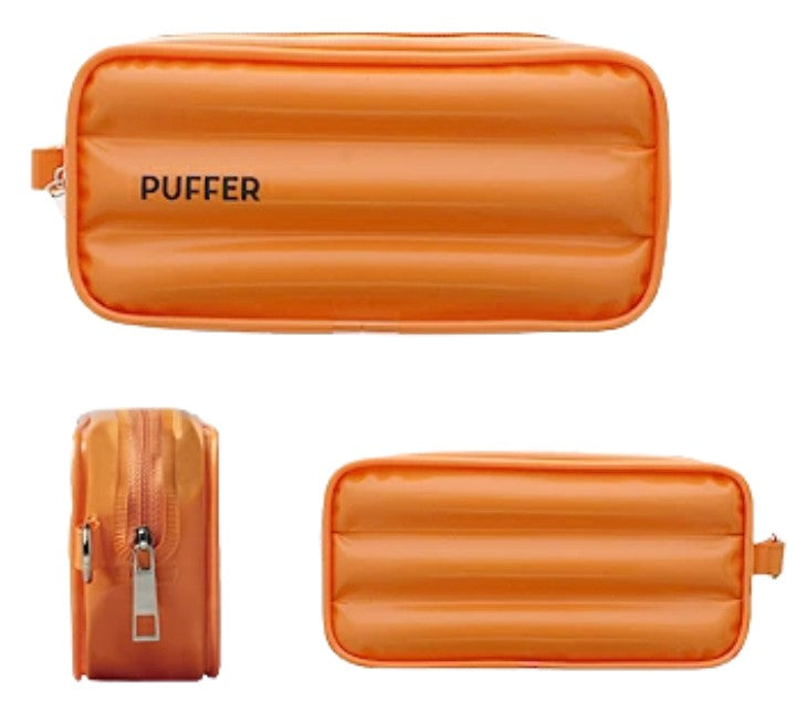 Sun-Star Puffer Pen Case - Orange - Blesket Canada