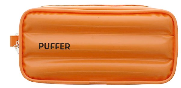 Sun-Star Puffer Pen Case - Orange - Blesket Canada