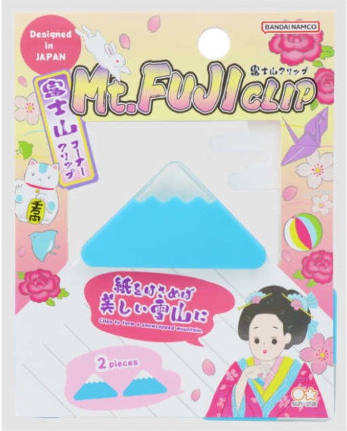 Sun-Star Mt. Fuji Clip – Light Blue Corner Clip (2 pcs) - Blesket Canada