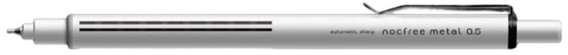 Sun-Star - Automatic Mechanical Pencil Nocfree Metal – Matte White - Blesket Canada