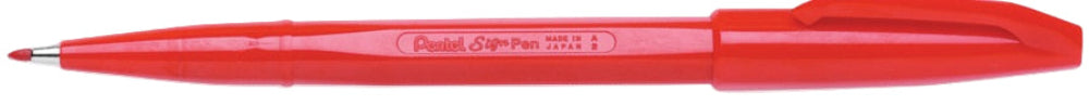 Pentel Marker Sign Pen - Red - Blesket Canada