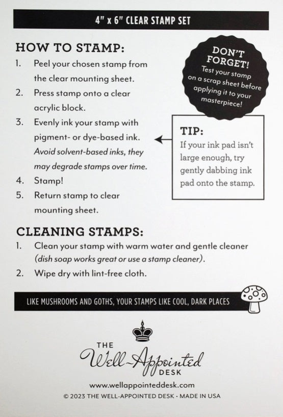 The Well-Appointed Desk Java Junkie Clear Stamp Set - Blesket Canada