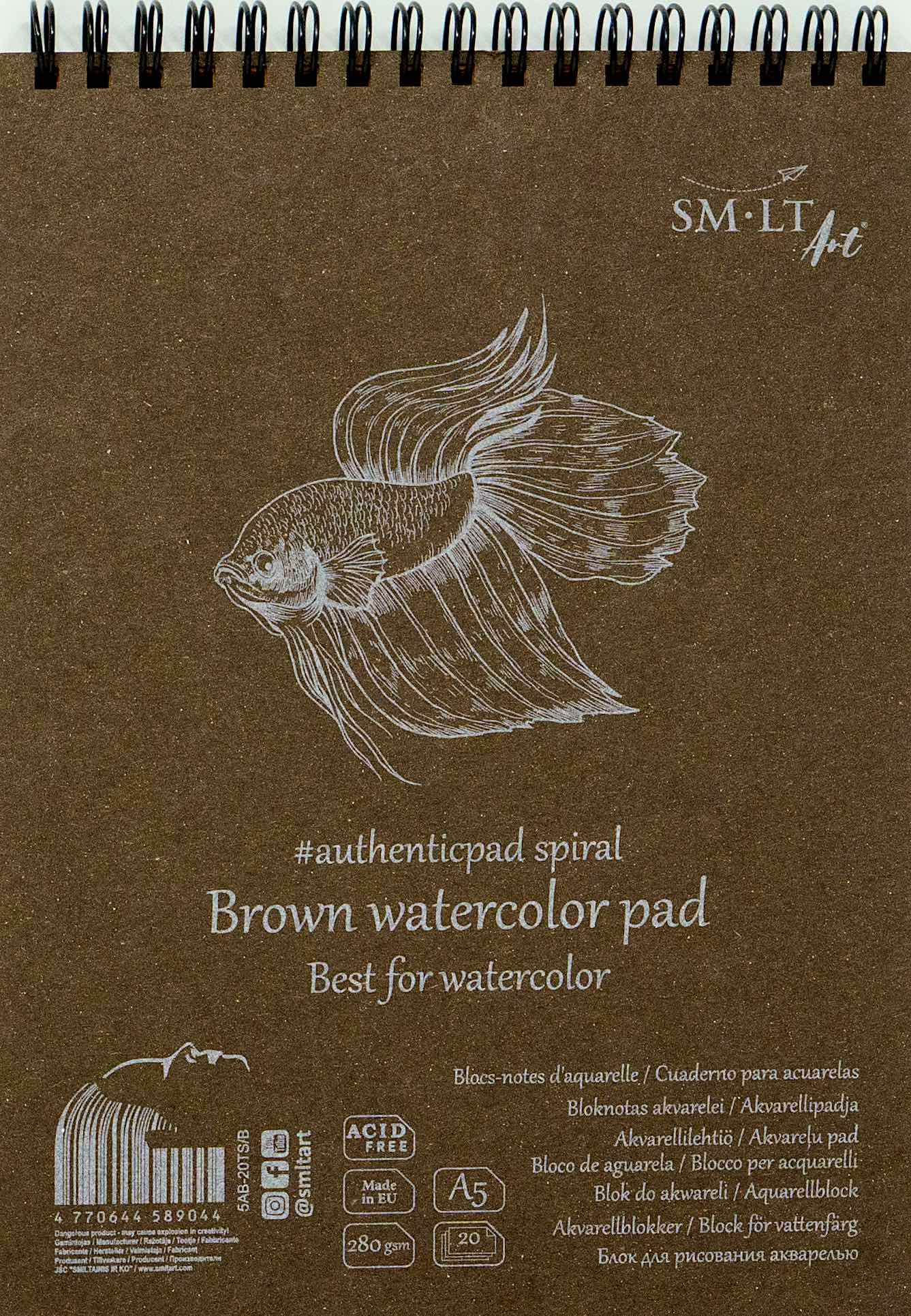 SM-LT Brown Watercolour pads Authentic - Blesket Canada