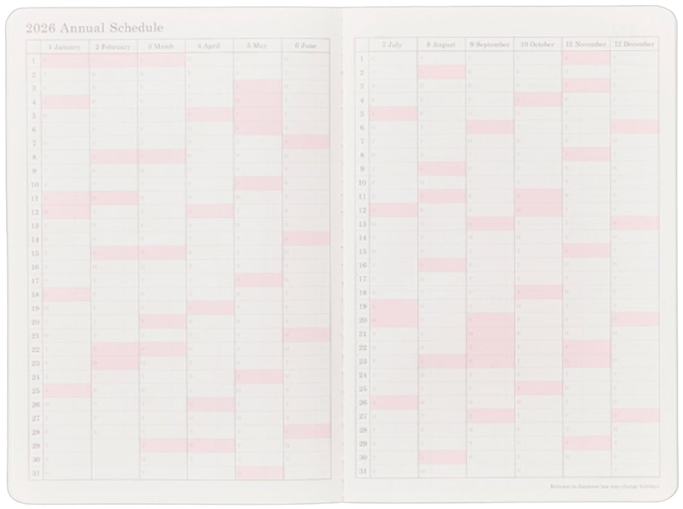 Stalogy Slim Monthly 2026 Diary A5 – Black - Blesket Canada